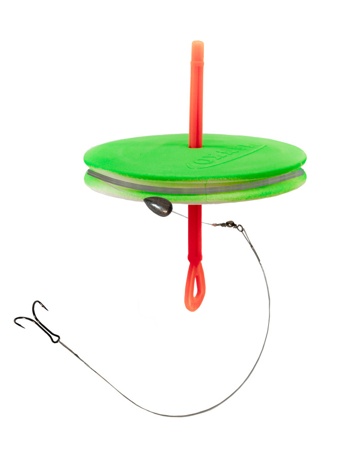 Жерлицы летние оснащенные 10шт Кружки рыболовные на щуку (Зеленые)