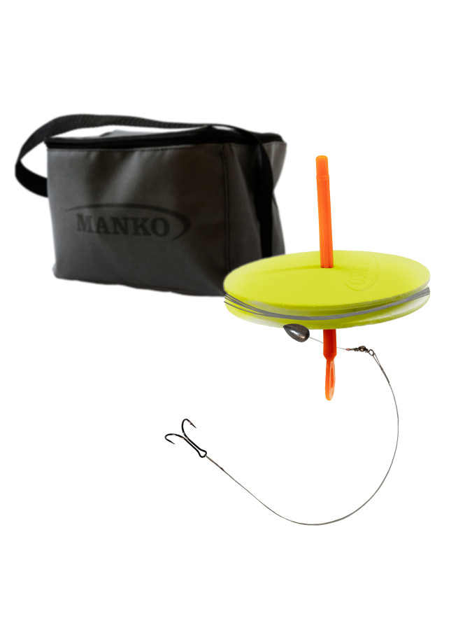 Жерлицы летние оснащенные 10шт в сумке Кружки на щуку (Желтые)