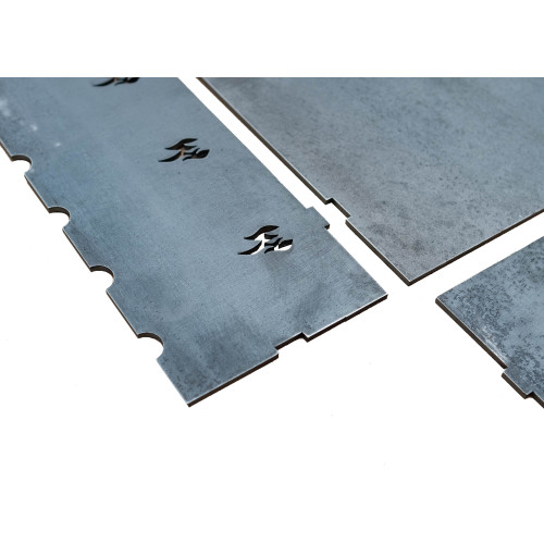 Заготовки для самостоятельной сборки мангала 750х350х150, толщина 5 мм