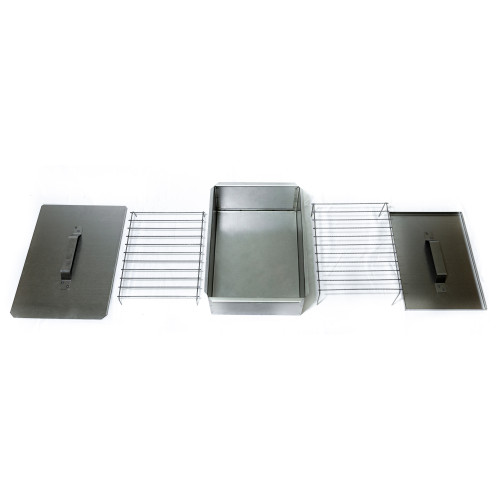 Коптильня горячего копчения с поддоном для рыбы и мяса высокая 1 мм от производителя Manko