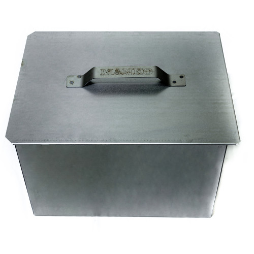 Коптильня горячего копчения с поддоном для рыбы и мяса высокая 1 мм от производителя Manko