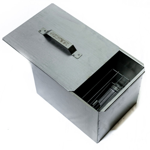 Коптильня горячего копчения с поддоном для рыбы и мяса высокая 1 мм от производителя Manko