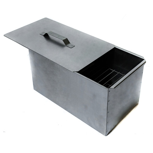 Коптильня горячего копчения с поддоном для рыбы и мяса макси 1 мм от производителя Manko