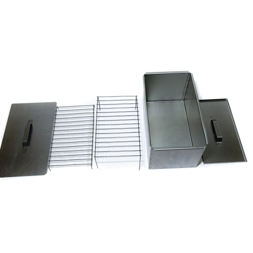 Коптильня горячего копчения с поддоном для рыбы и мяса макси 1 мм от производителя Manko