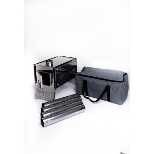 Печь туристическая для палатки Буржуйка17 л в сумке с трубами от производителя Manko