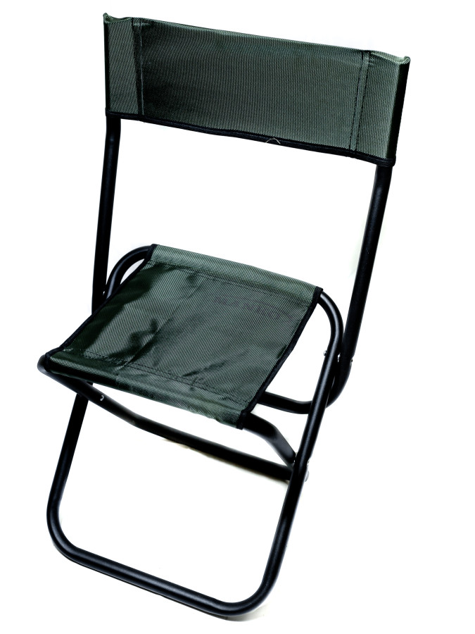 Стул складной туристический для рыбалки и кемпинга со спинкой макс 22 СП 03