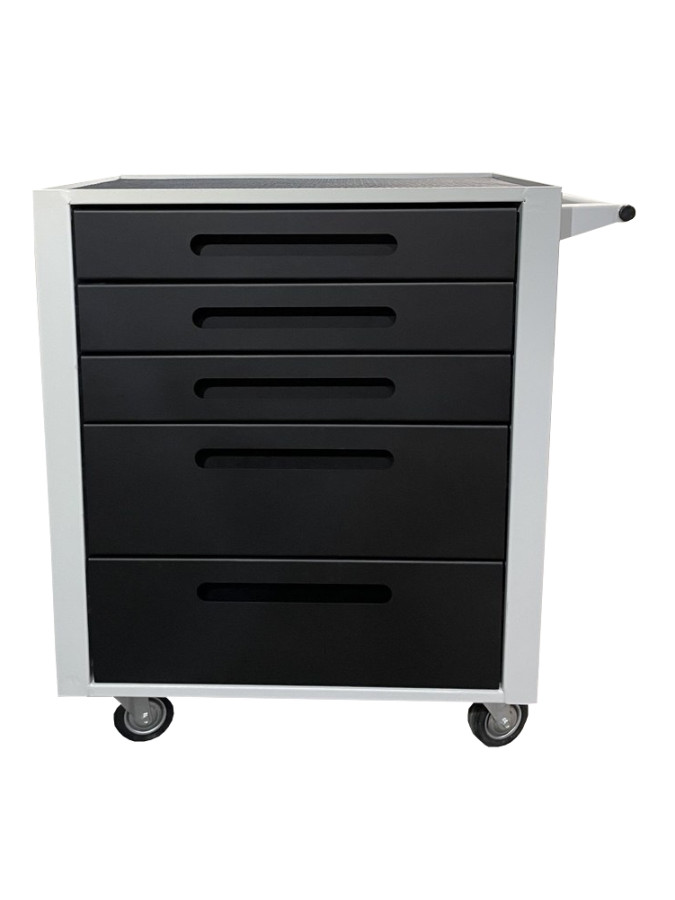 Тележка для инструментов на колесах с 5 выдвижными ящиками