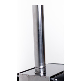 Труба для печи буржуйки 65 мм дымоход 1 шт