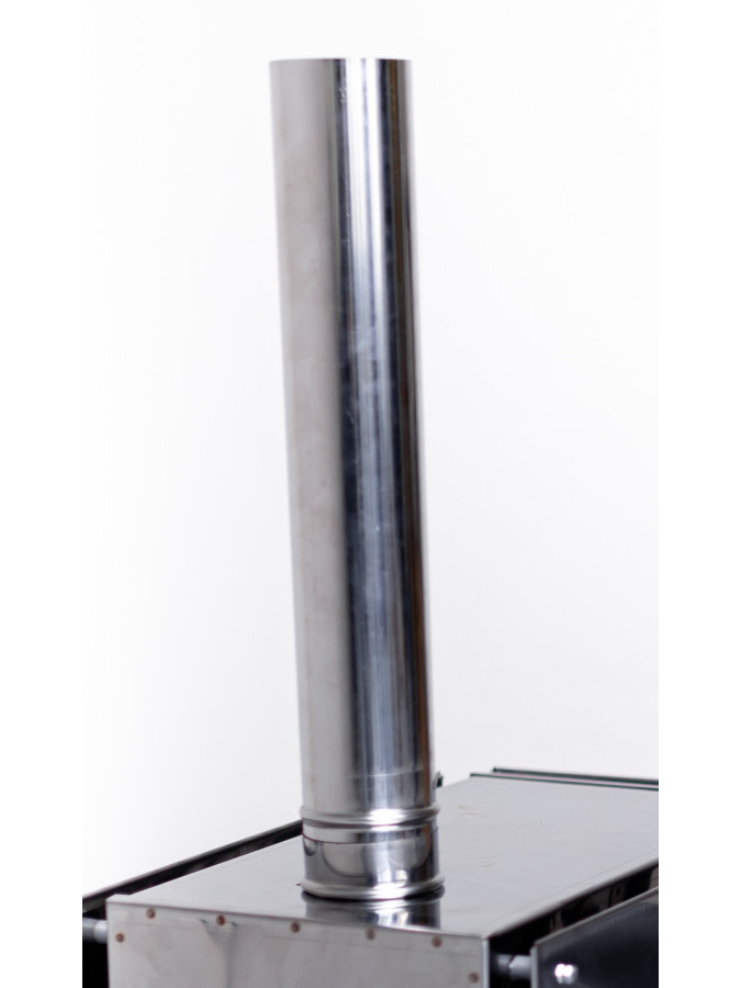 Труба для печи буржуйки 65 мм дымоход 1 шт