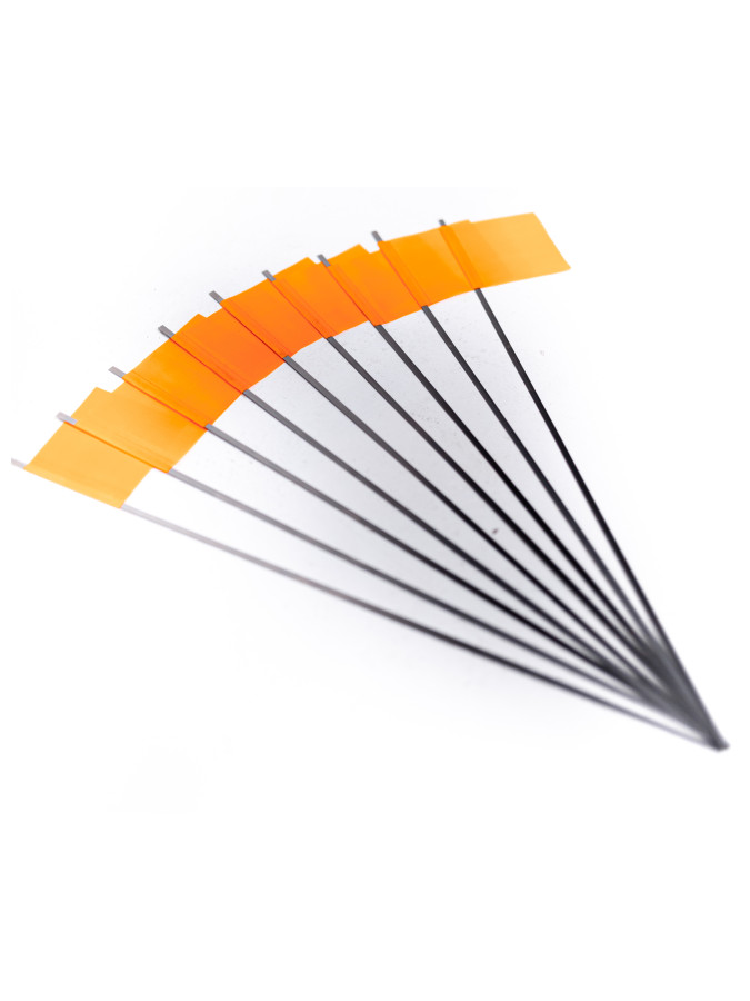 Флажки для жерлиц зимних рыболовных набор 10 штук