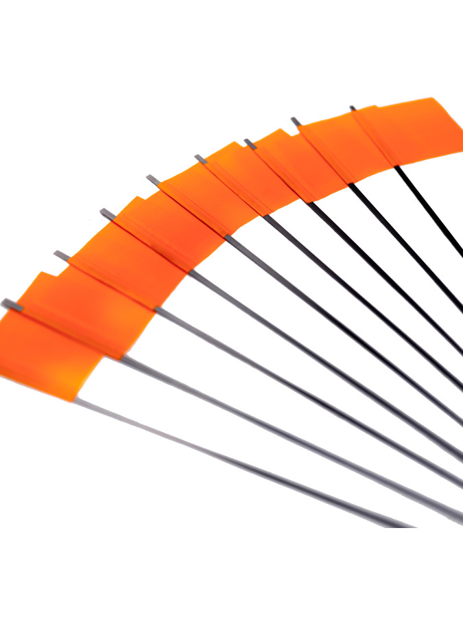 Флажки для жерлиц зимних рыболовных набор 10 штук