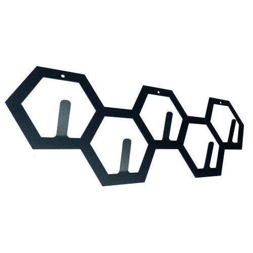 Вешалка металлическая настенная для прихожей Соты от производителя Manko