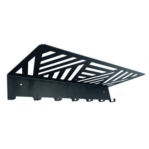 Вешалка металлическая настенная для прихожей с полкой от производителя Manko