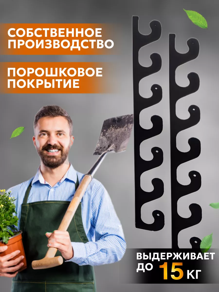 Крепление хранения садового инструмента настенный в гараж